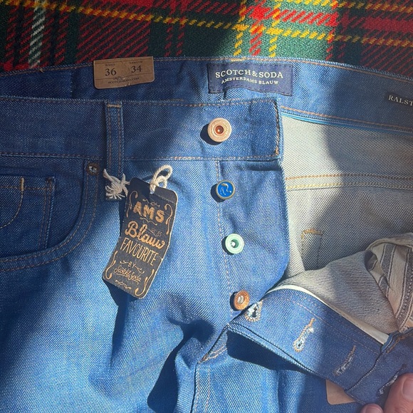 NWT Scotch & Soda 36W 34L Ralston jeans, unworn denim. - Picture 7 of 10